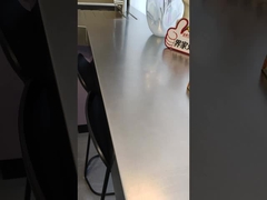 स्टेनलेस स्टील काउंटरटॉप के साथ फेडियर बालकनी भंडारण कैबिनेट