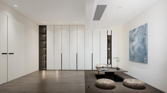 Multifunctional Tatami Platform Bed With Retractable Tea Table And Efficient Storage