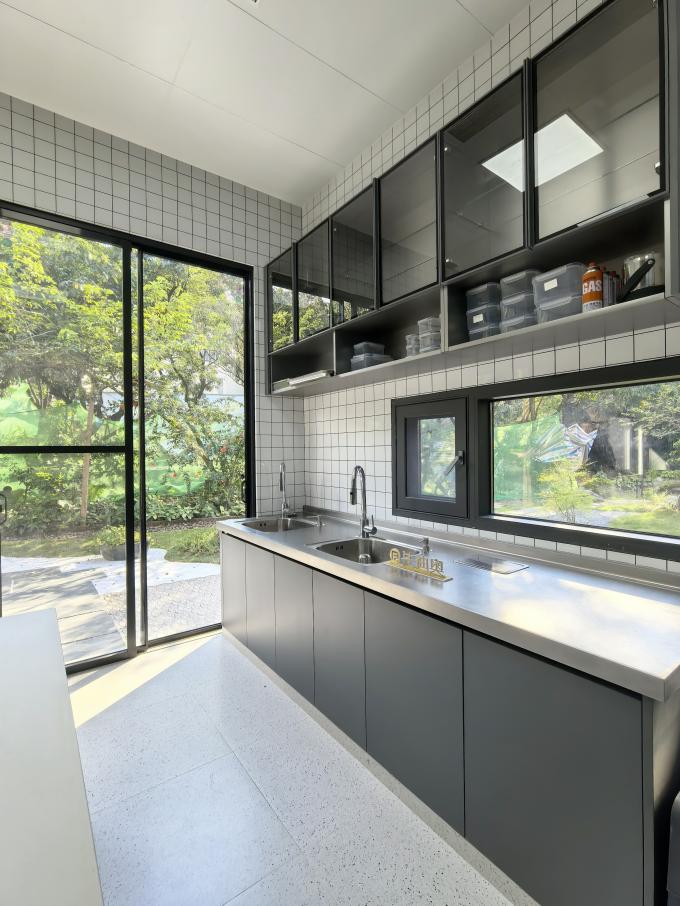 Fadior Full Stainless Steel Kitchen Cabinet - Commercial-Grade, Dark Gray & Stainless Steel Finish, Professional Layout - Discover the the collection Full Stainless Steel Kitchen Cabinet âa with room context